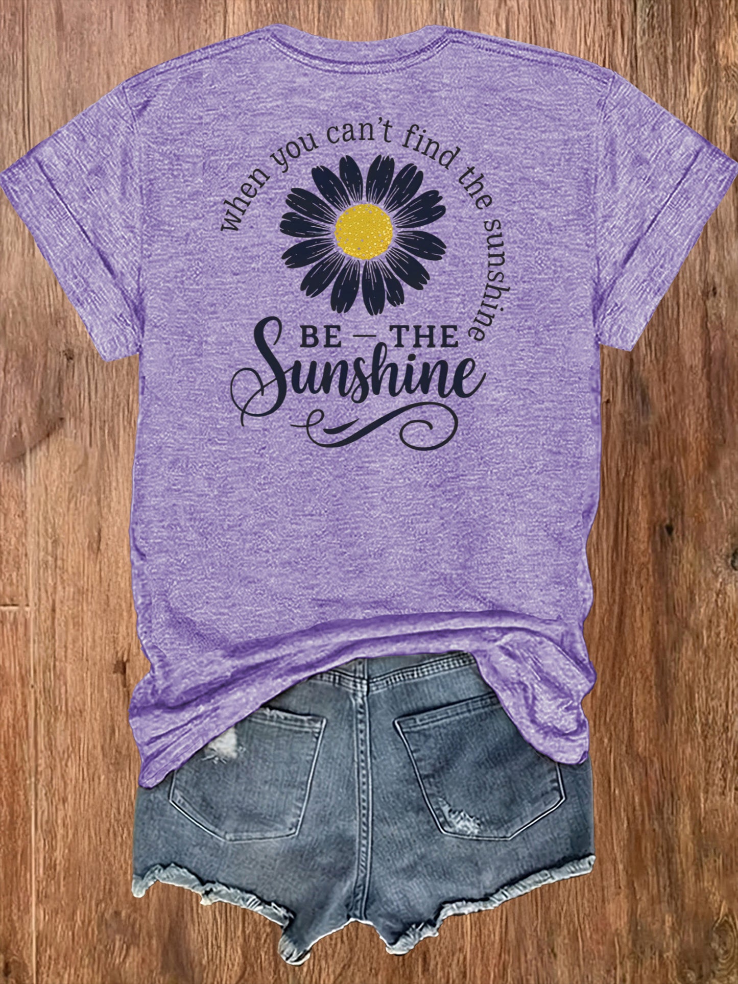 Women'S Casual Sports T-Shirt | Lightweight & Breathable European Summer Round-Neck Tee With Uplifting 'Be The Sunshine' Print - Ideal For Spring/Summer And Perfect For Various Occasions