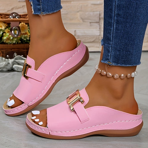 Women's Bright Pink Color Shoes - product view 1