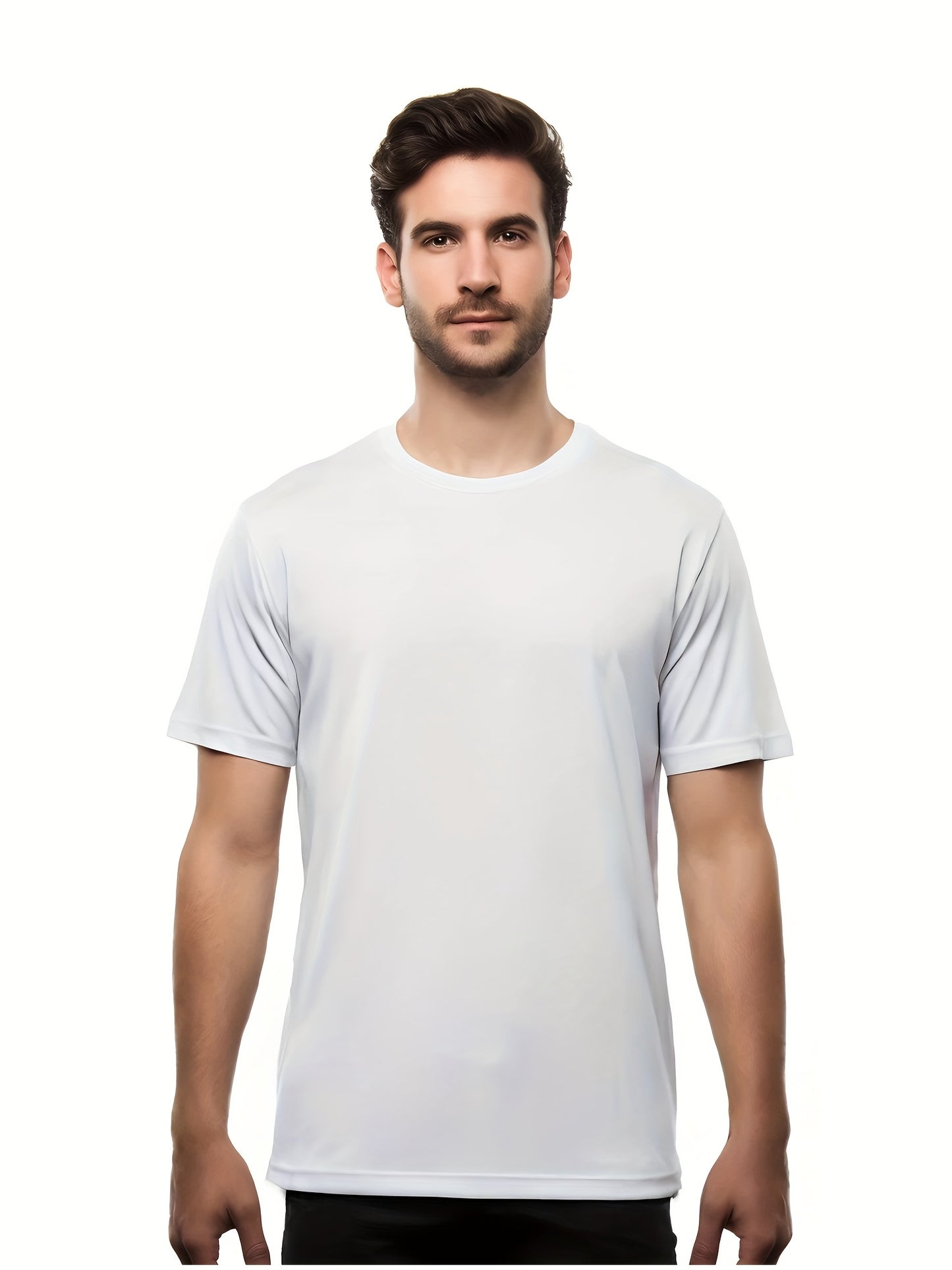 5-Pack Men's Quick-Dry Crew Neck short sleeves T-Shirts, Moisture Wicking, UPF 50+ Sizes S-3XL