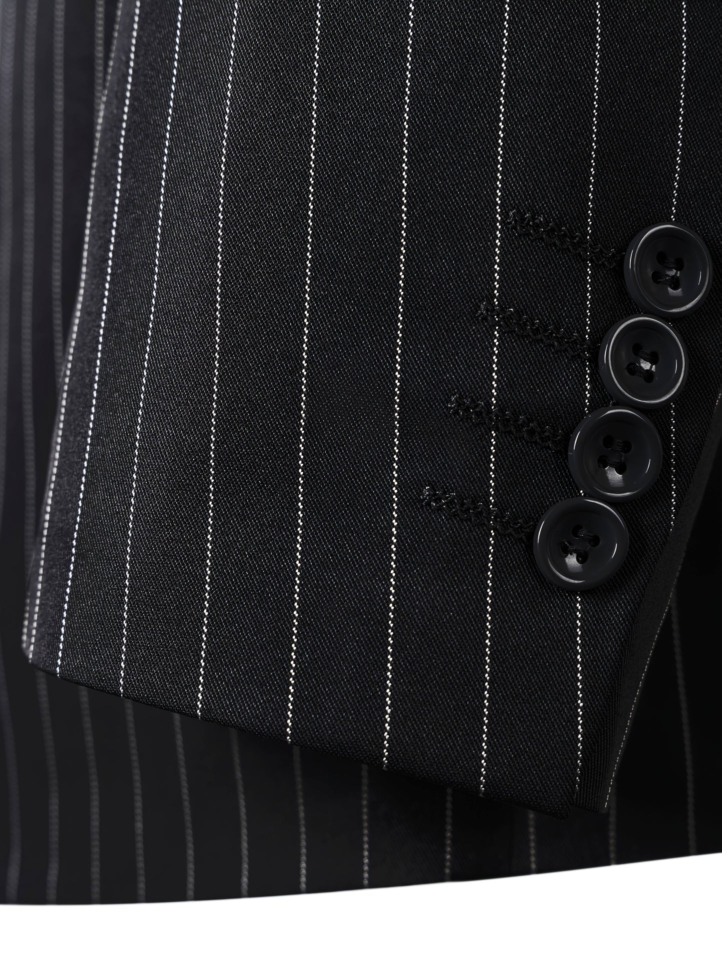 [New Men's 3pcs Suits] 3pcs New Men's Suits - Vertical Striped Suit Jackets, Vests, Pants - Two-button, Suitable for Weddings, Business Banquets, Parties, Daily Wear Valentines Gifts for Men
