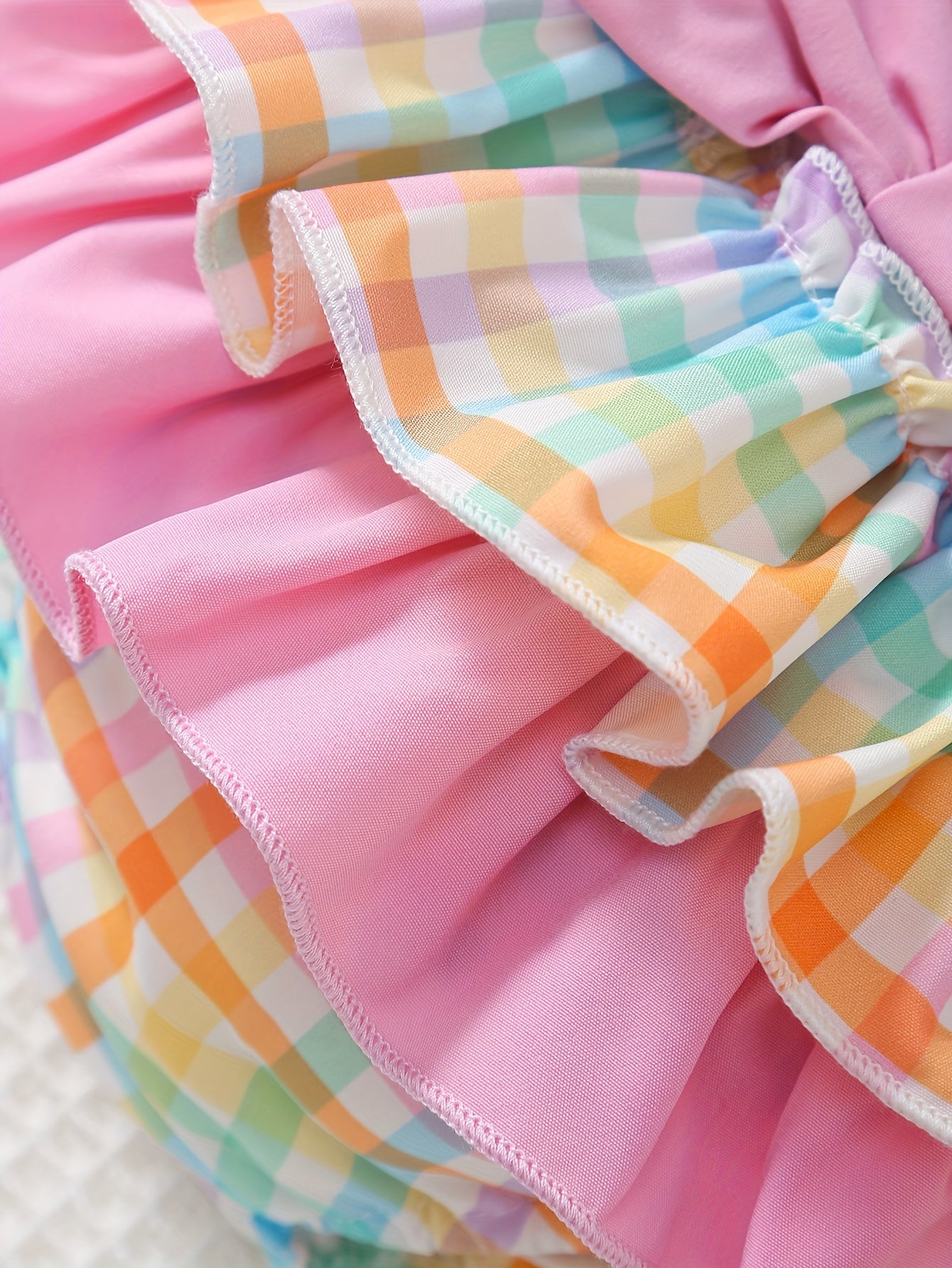 Baby Multicolor Polyester Striped Romper - product view 4