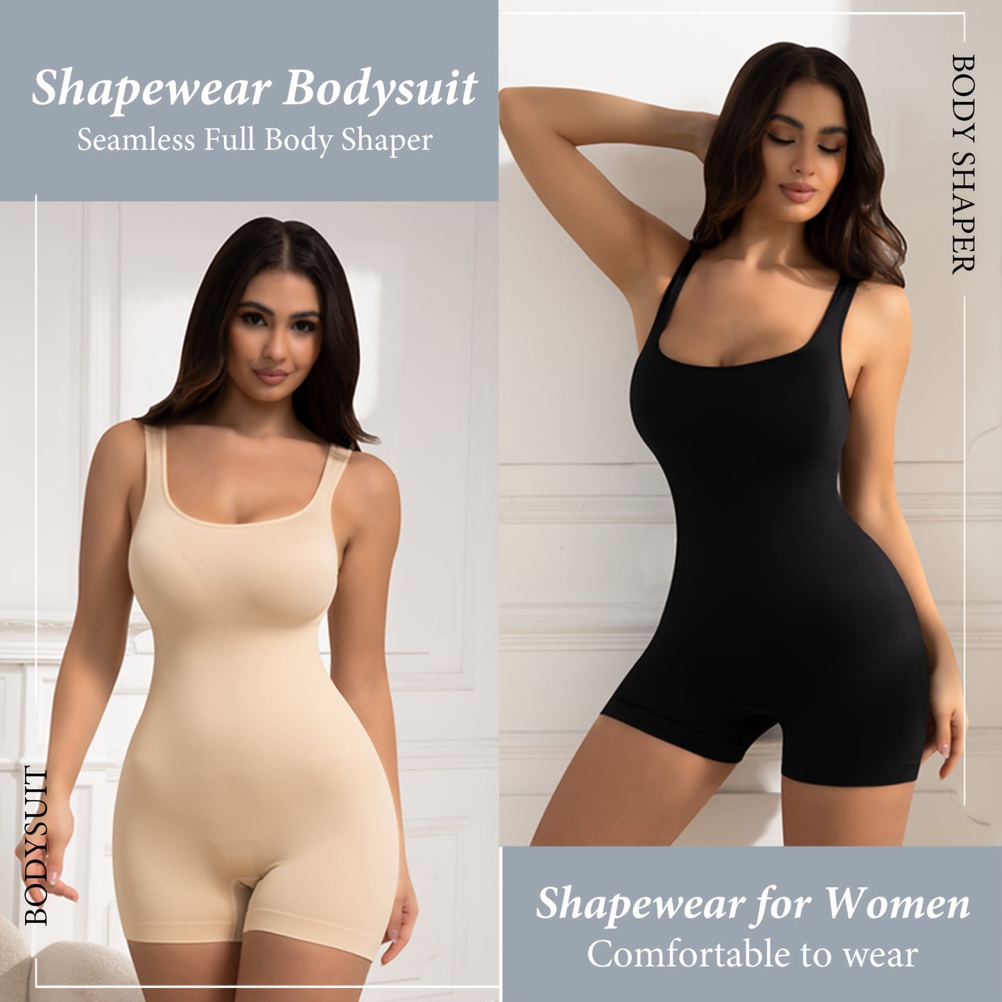 Women Shapewear Bodysuit Tummy Control Full Body Shaper Shorts Seamless Tank Tops Shaping Leotard Yaga Pants