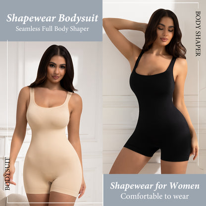 Women Shapewear Bodysuit Tummy Control Full Body Shaper Shorts Seamless Tank Tops Shaping Leotard Yaga Pants