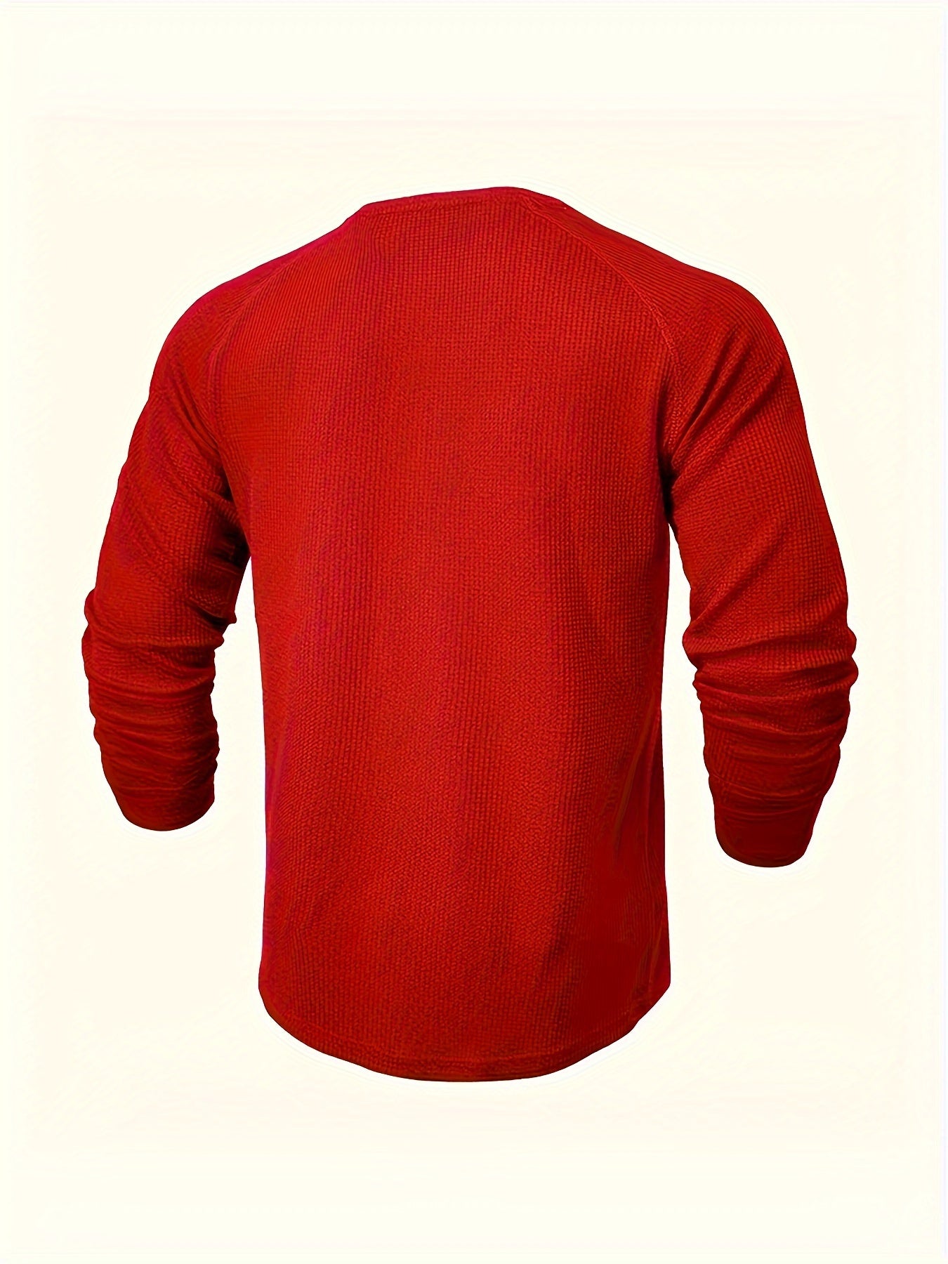 5 Casual Solid Color Henry Shirts for Men, Featuring Round Neck And Half-Button Long Sleeves, Ideal for Outdoor Activities in Spring And Autumn, Model LT8051