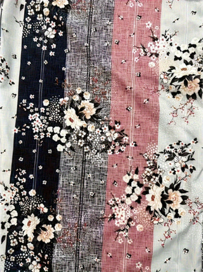 BONBON Summer Casual Resort Style Floral Print Short Jumpsuit for Women