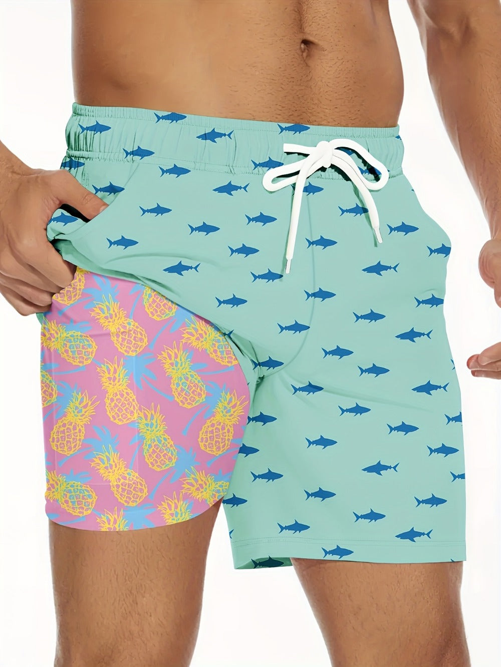 Men's Swimwear - Graphic Style 13957