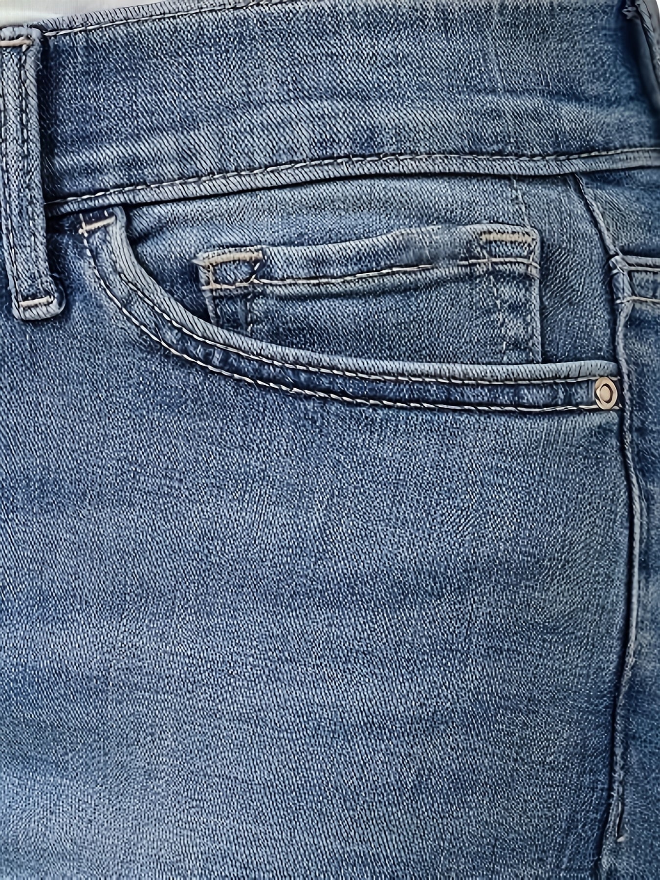 Women's Ultra-Comfort Stretch Bootcut Jeans - Casual & Elegant Denim with Pockets, Machine Washable