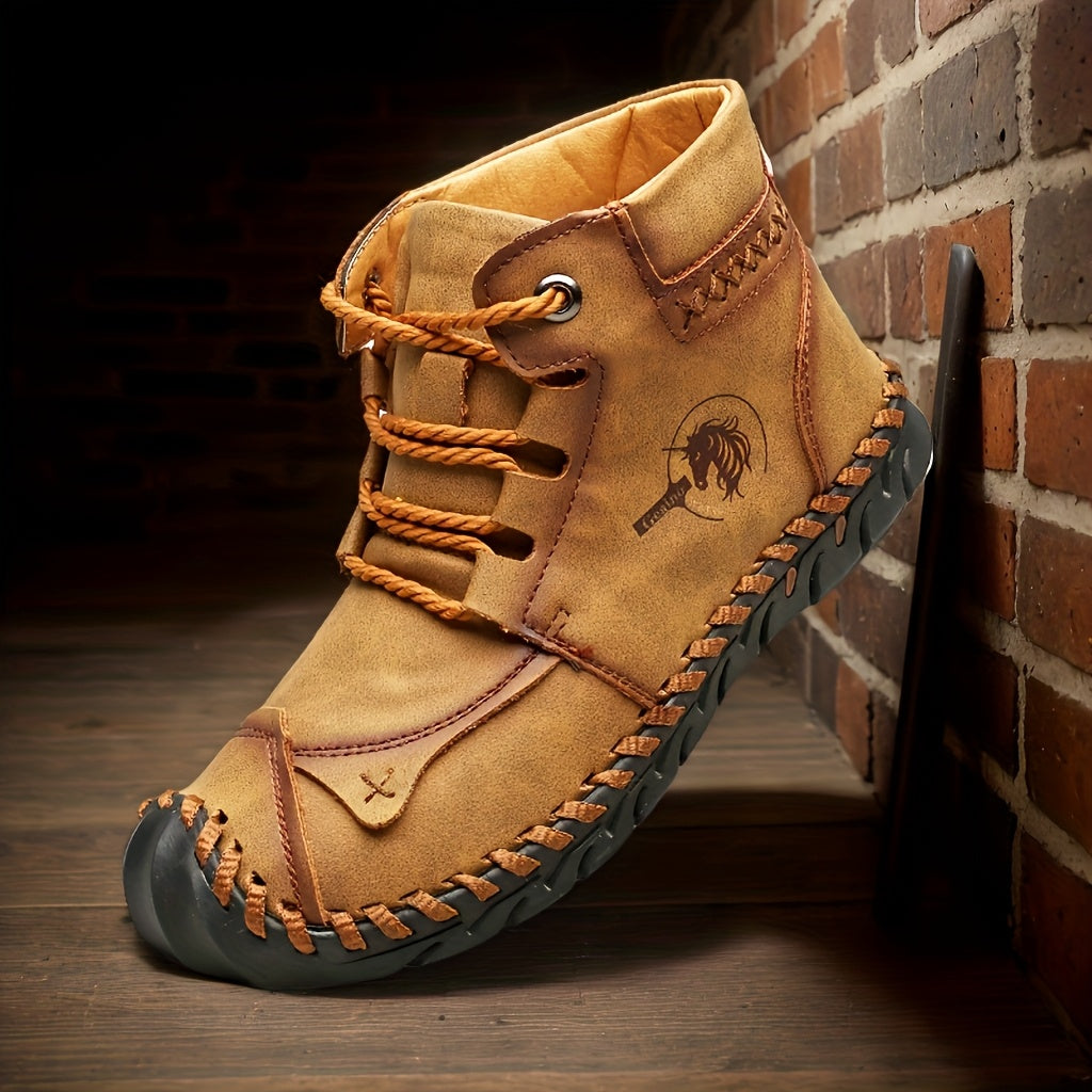 Men's Outdoor Large-size Short Boots, Four-season Fashion Hiking Boots