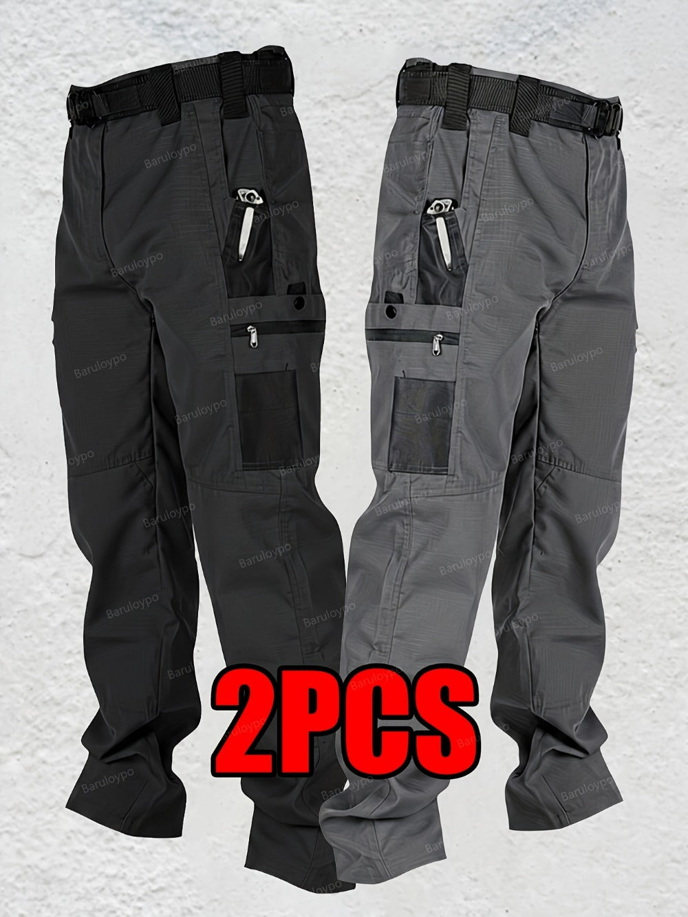 Men's Cargo Pants - Multi Pocket Workwear Style 874469