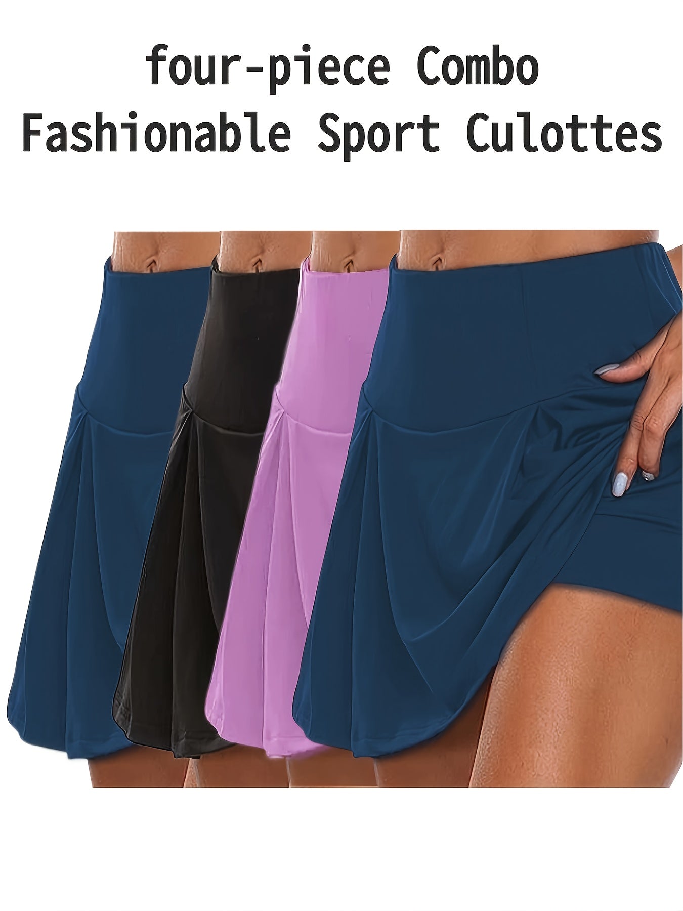 Women's Black+Red+Gray+Blue Shorts - product view 1