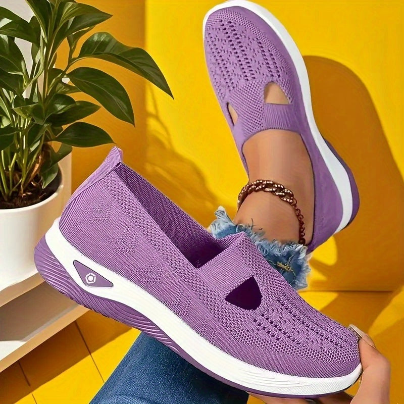 Women's Shoes On At Special Prices, with Ultra-low Discounts. Casual And Comfortable Slip-ons, Featuring Knitted Breathable Uppers, Stylish And Versatile. Suitable for People with Wide Or Feet, And Also Suitable for Patients, Women Shoes, Sneakers