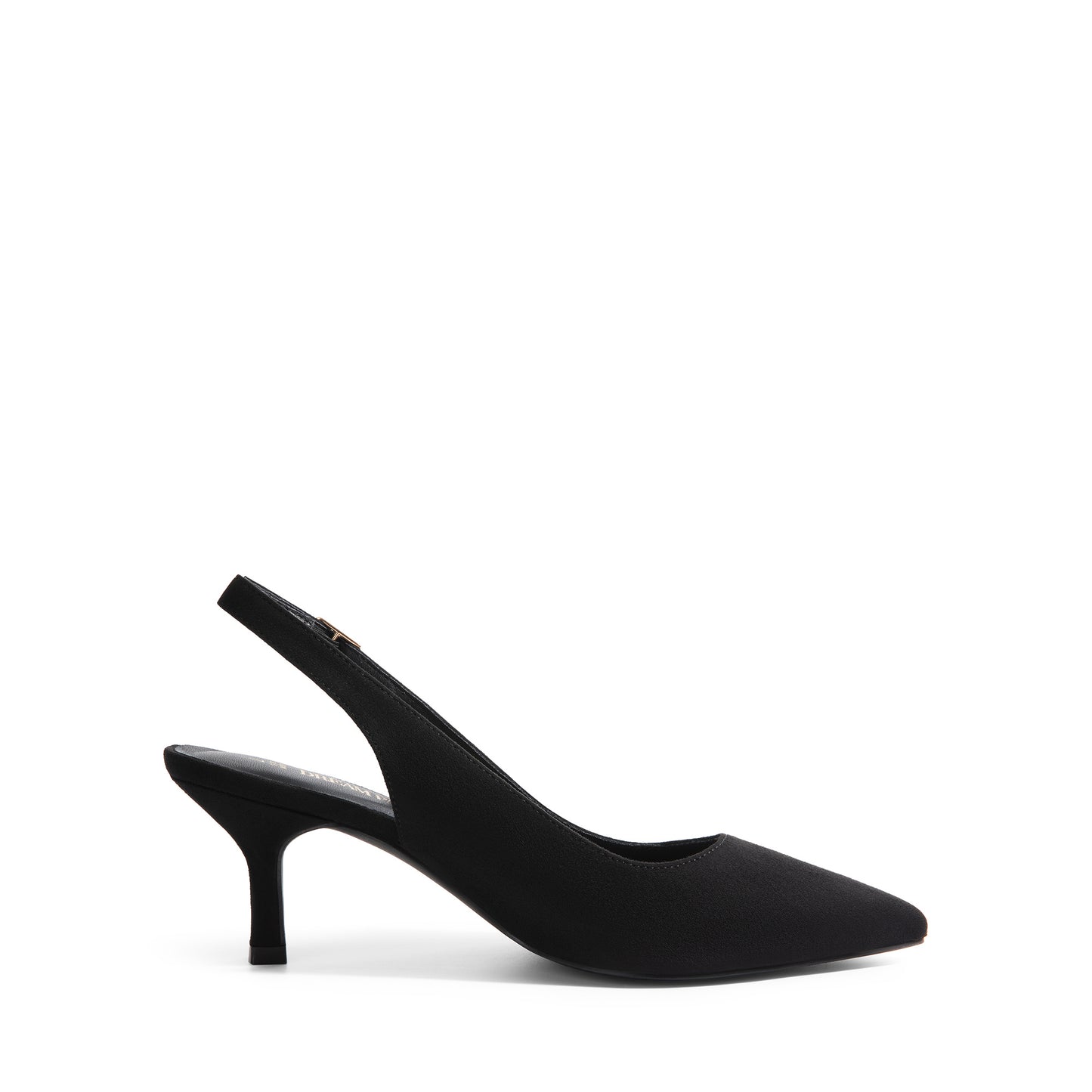 Women's Closed Toe Wedding Low Heel Slingback Kitten Heels Adjustable Strap Pointed Toe Pumps High Heeled Prom Dress Shoes Low Kitten Heels Women's Slingback Dressy Pumps Pointed Closed Toe Ankle Strap Elegant Wedding Pumps Formal Comfortable Shoes