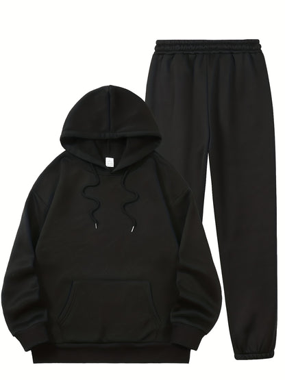 Two Piece Set Women Outfits Women'S Summer Hoodie And Printed Sweatpants Set, Lightweight And Breathable, Machine Washable, Pocket Details, Women'S Fitness Room Sportswear, Summer Outfits For Women, Women Clothing