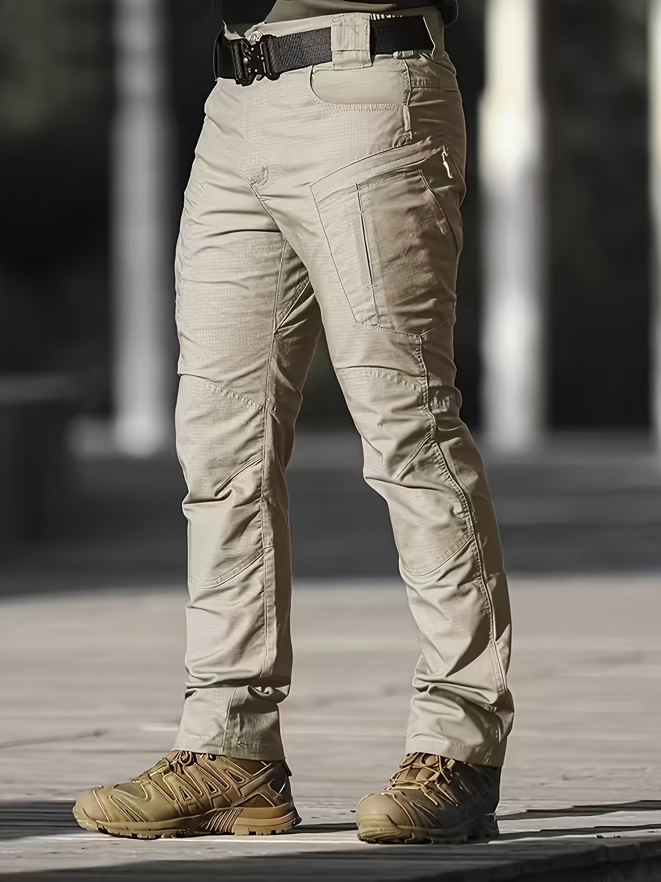 Men'S Tactical Cargo Pants with Multi-Pocket Design (Includes A Belt) - Durable Quick-Dry Outdoor Hiking, Camping, Workwear And Travel Pants - Straight-Leg Regular Fit Casual Tactical Gear, Camping Essentials, Breathable Material, Adventure
