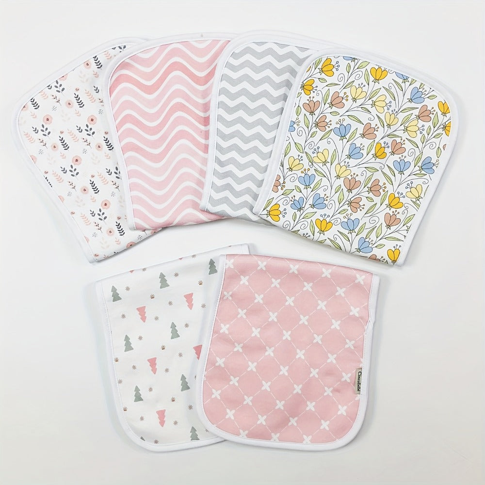 Baby Burp Cloth Set - Soft Absorbent Multipack Style 0517