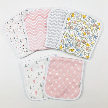 Baby Burp Cloth Set - Soft Absorbent Multipack Style 0517
