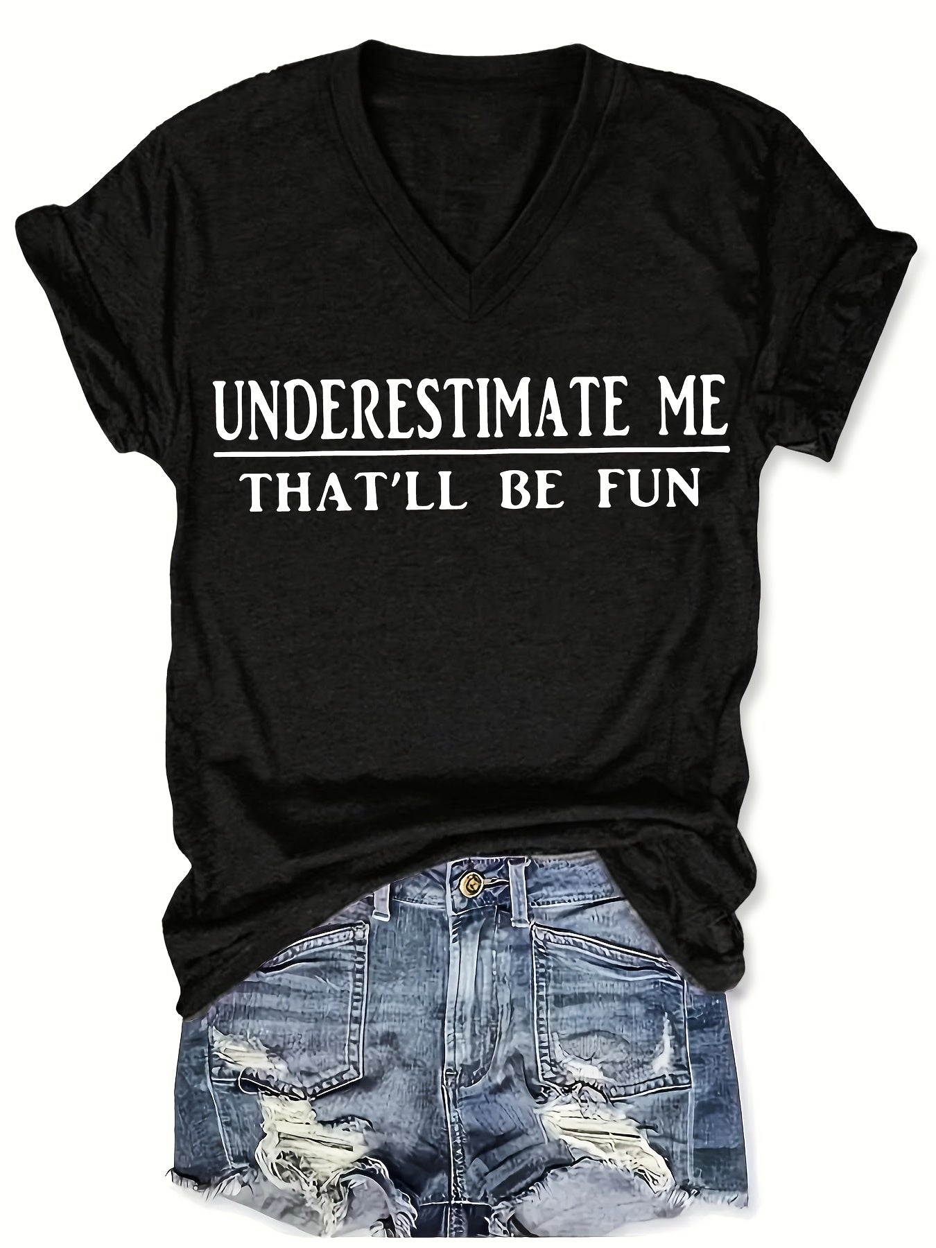 Women's V-neck Short Sleeve Casual Loose Top Base Short Sleeve T-shirt