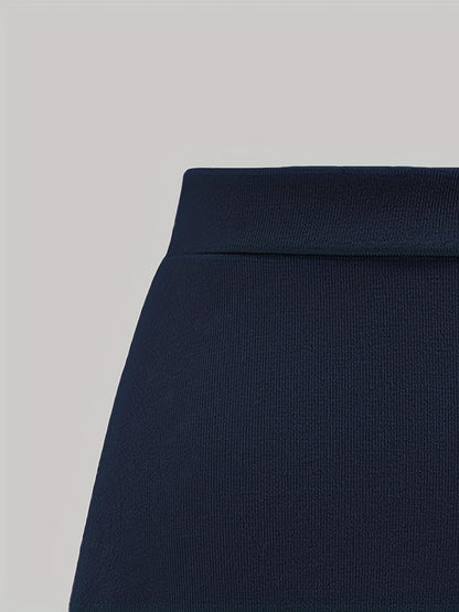 Women's Autumn New High-Waist Irregular Split Skirt with Lining, Mid-Length 2-in-1 Tie Dress