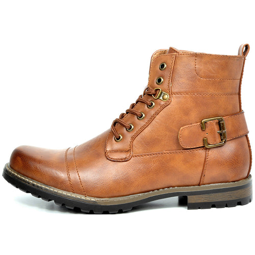 Men's Motorcycle Combat Boots Zipper Biker Static Dissipative Breathable Boot