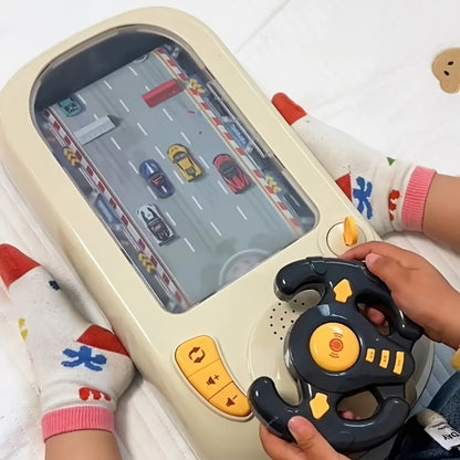 Kids Steering Wheel Toy - Electronic Driving Adventure Game