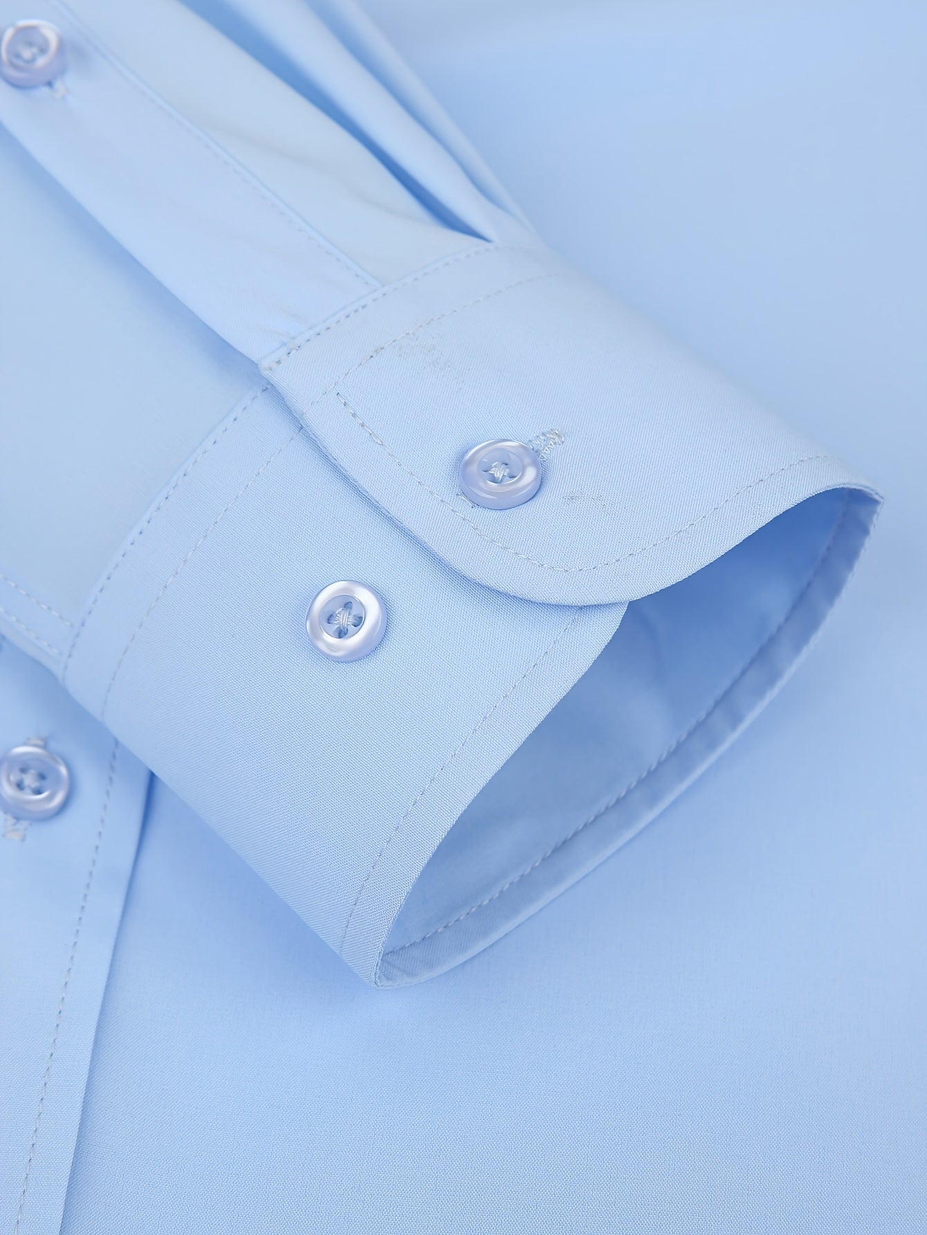 Men's Regular Fit Casual Button Shirts Long Sleeve Stretch Breathable Wrinkle Resistant Solid Work Weekend Wear