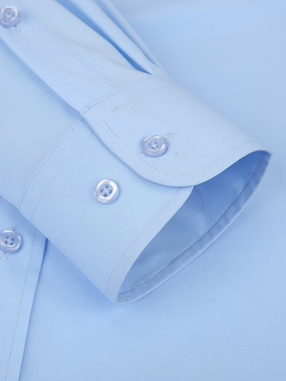 Men's Regular Fit Casual Button Shirts Long Sleeve Stretch Breathable Wrinkle Resistant Solid Work Weekend Wear