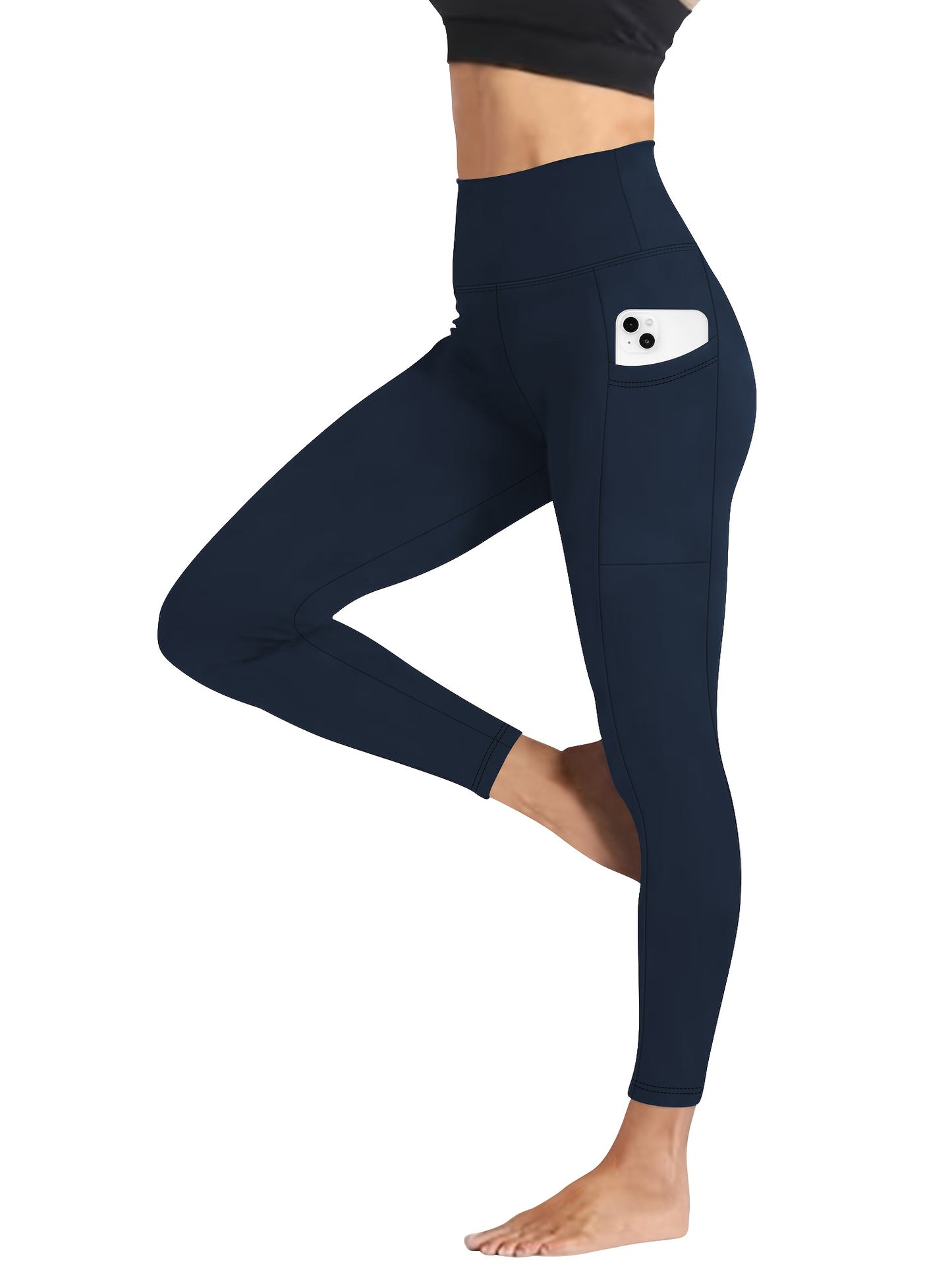 High-Waisted Women'S Yoga Pants - Tummy Control, Butt-Lifting, Soft Elastic Exercise Pants, Breathable Fitness Cycling Yoga Pants Suitable for All And Outdoor Sports Occasions