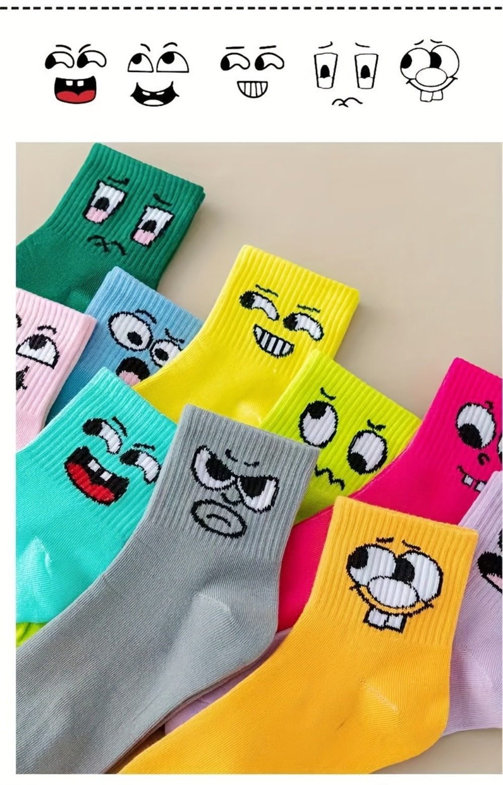 Women's Cute Print Socks - 10-Pair Pack