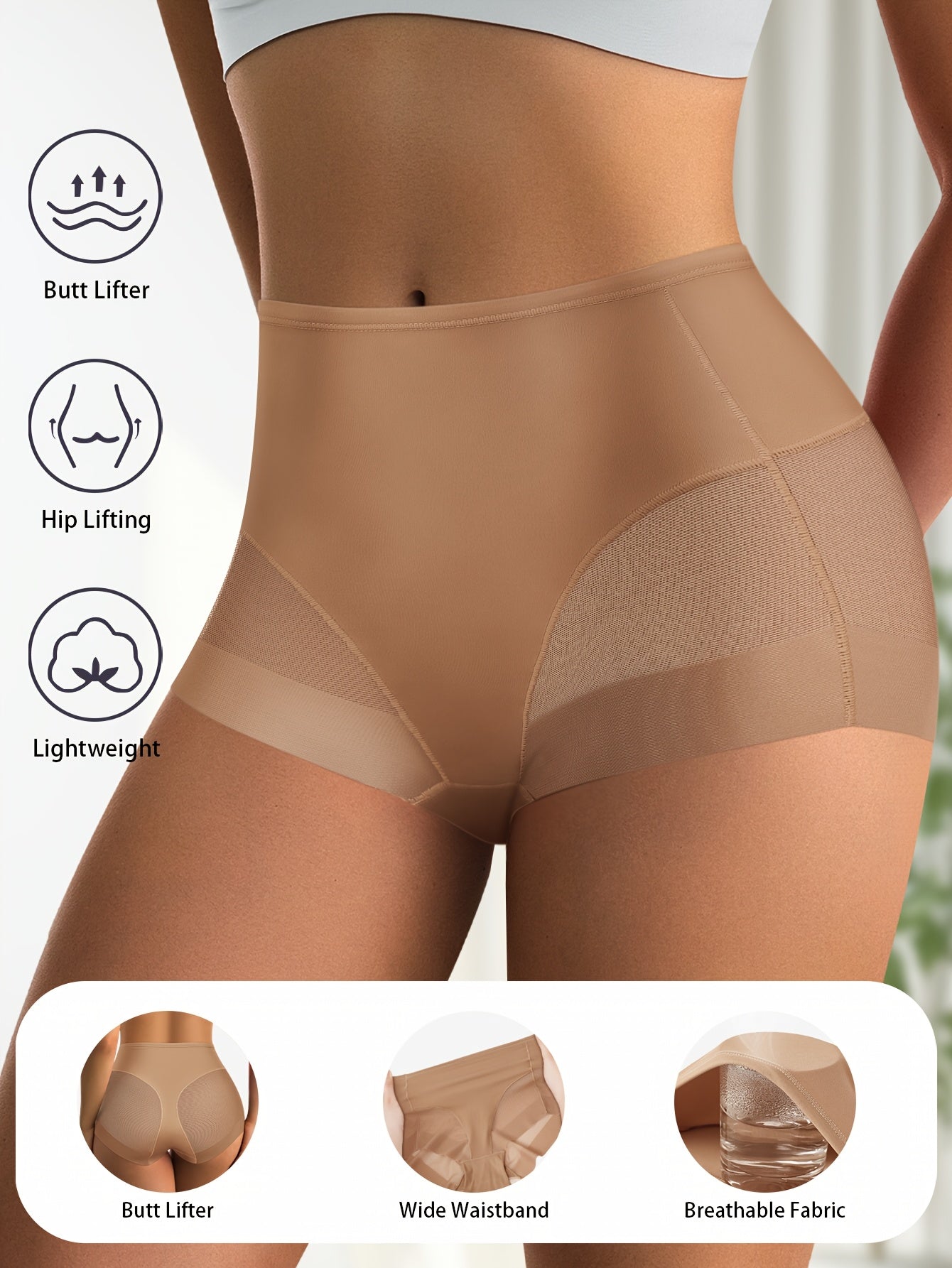 Women's Mixed colors Knit High-Waist Underwear - product view 8