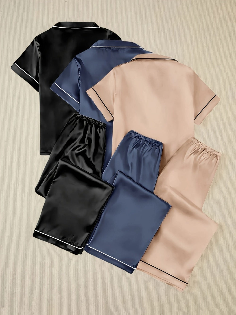 Unisex Pajama Set - Satin Style 61189