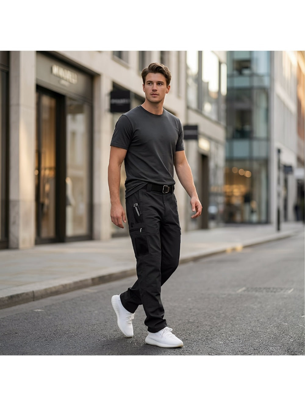 Men's Cargo Pants - Multi Pocket Workwear Style 874469