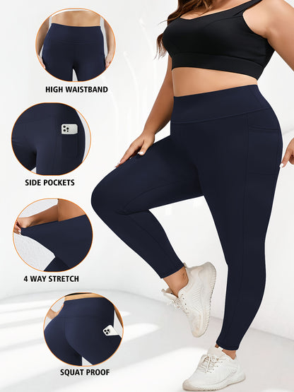 Dark Gray Polyester High-Waist Oversized Pants - product view 22