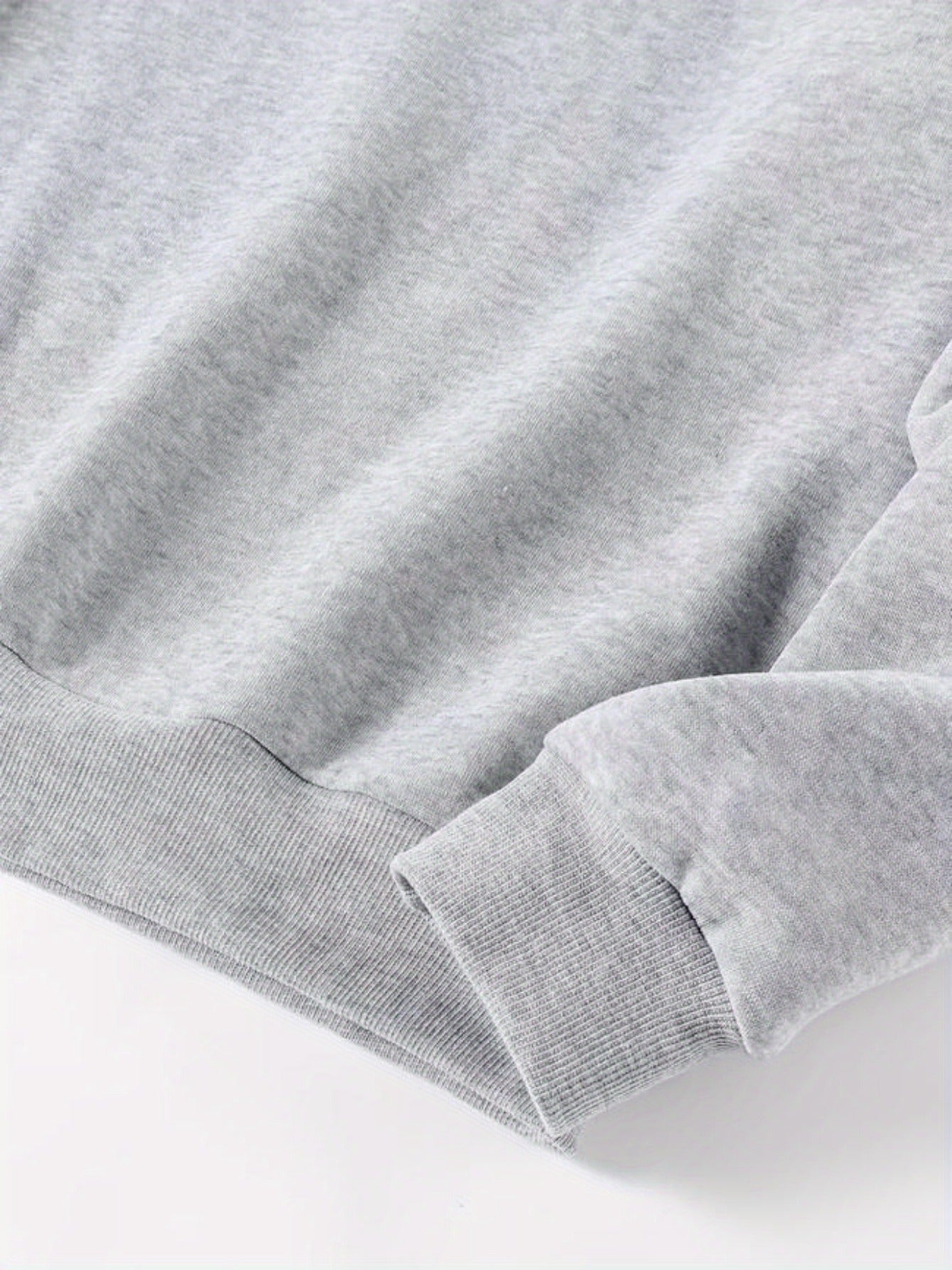 1pc Women'S Casual Crew Neck Sweater, Featuring a Minimalist Embroidered Bow, Long Sleeves, Perfect for Autumn And Winter, in a Grey Design