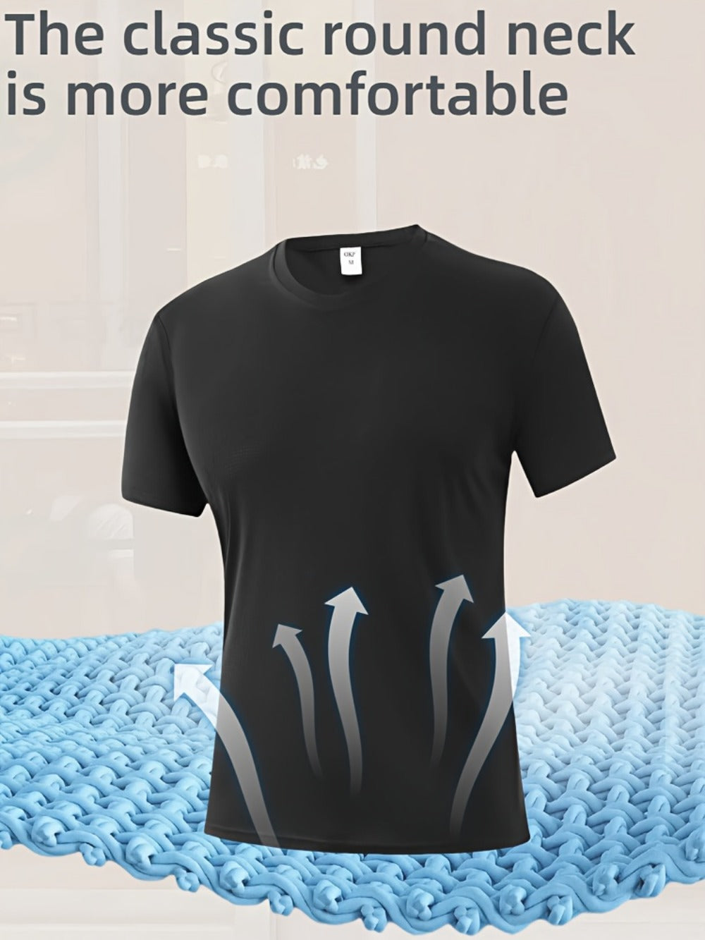 Men's Plaid Performance T-Shirt - Crew Neck