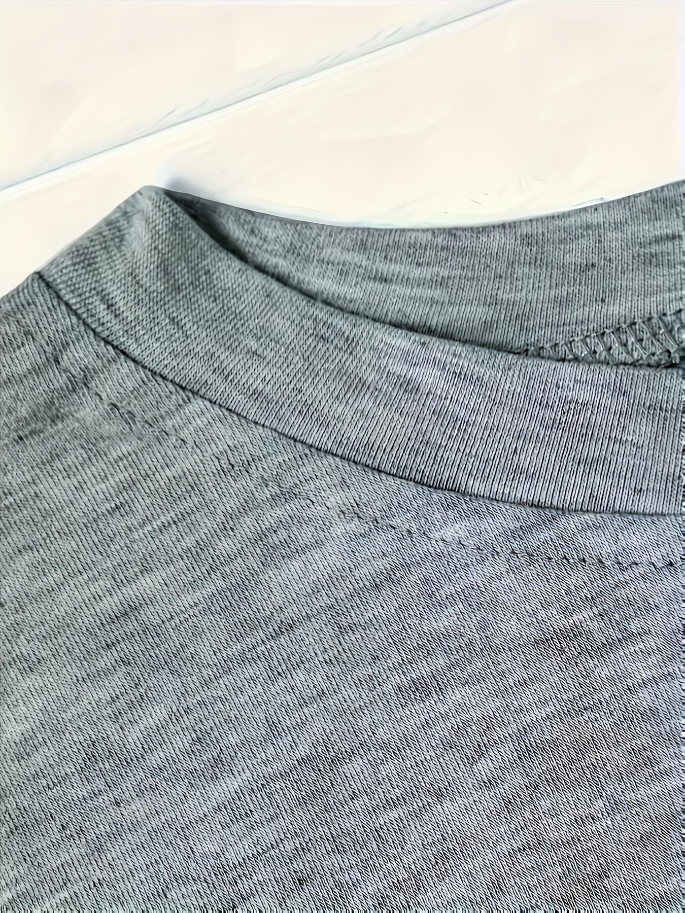 Women's Initial/Letter/Number Print Short Sleeve Blouse -  Round Neck Top with A-Z Letters (for example: name, date, message) - Spring Summer Fall Casual Wear, Machine Washable, izable Fashion Apparel for Parties &