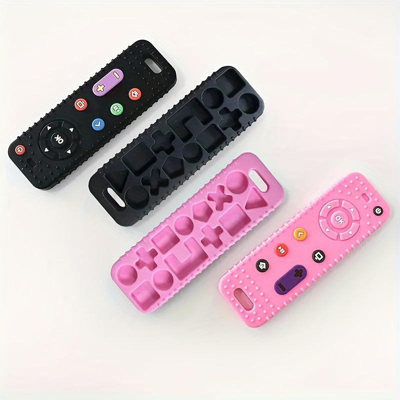 2pcs/Set Pack Baby Teething Toy, Soft TV Remote+Game Machine Chew Setintellectual Development Intellectual Development Educational Toy, Safesilicone Baby for Toddler Infant Babies Girls Boys Thanksgiving &Mother'S Day Gifts