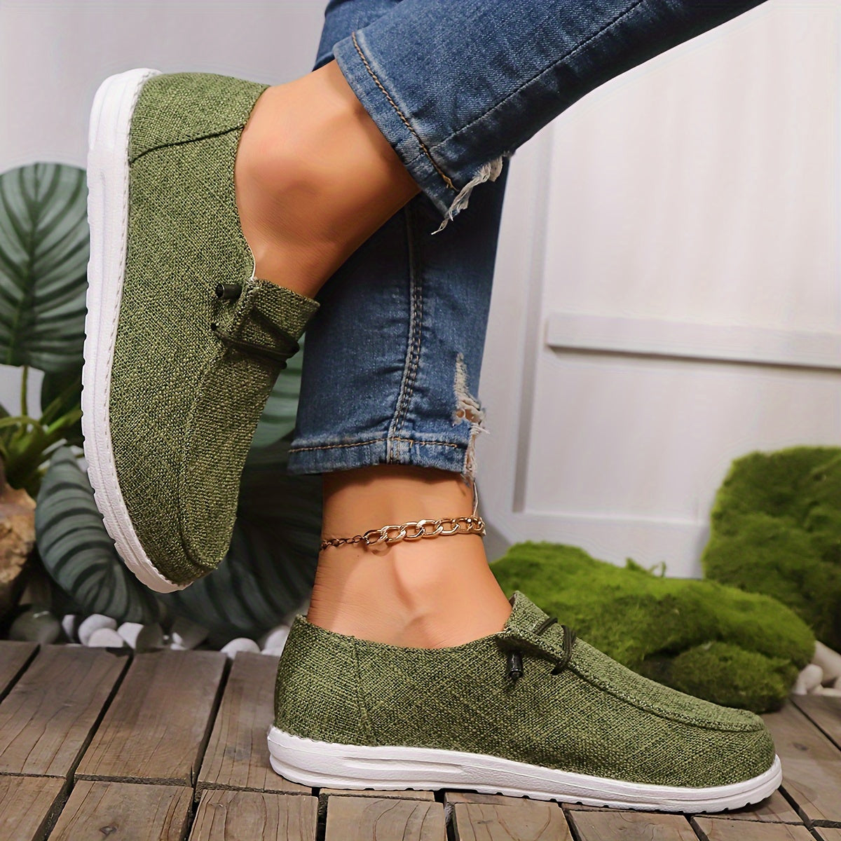 Comfortable Loafers - Super Lightweight, Breathable, Soft Sole, Round Toe, EVA Outsole, Women's Casual Everyday Shoes - All Seasons, Solid Colors, No Prints, Low-cut Flat Walking Shoes, Women Shoes, Sneakers