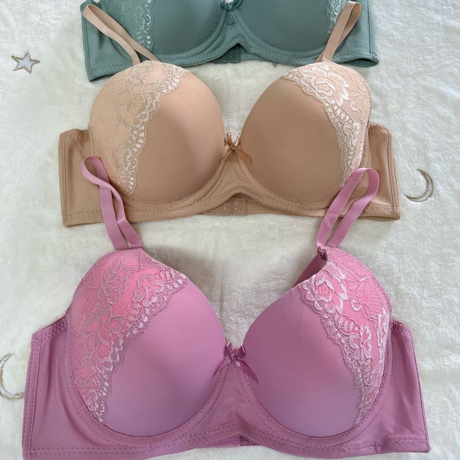 07 6Pack of Color 3Roe Button Bras B Cup and C Cup and D Cup and DD Cup