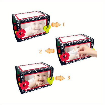 Baby Tummy Time Mirror with Teethers – Double-Sided Sensory Toy