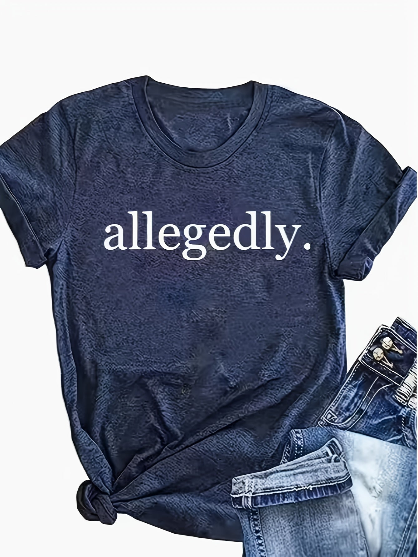 Navy Blue Pinyin T-Shirt - Chinese Lettering & Phonetic Chart, Casual Short Sleeve Top Suitable for All Seasons, Machine Washable Blouse Can Style for Casual Attire or Mandarin Learning Outfits