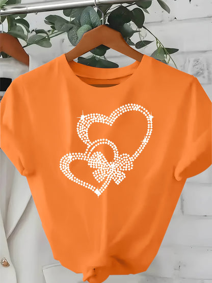 Stylish Women'S Tee - Cozy And Laid-Back, Featuring a Round Neckline, Perfect for Any Season, Chic Casual Top, Available for Local Delivery, Summer Shirt, a Must-Have for Elegant Summer Gatherings