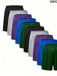 10pcs Black Gray Blue Cyan Purple