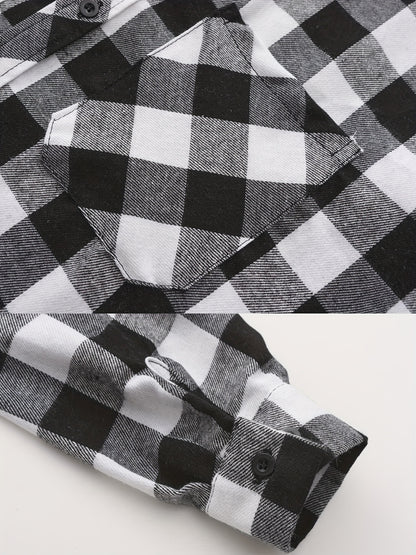 3 Pack Flannel Shirt for Men Long Sleeve Plaid Hoodie Shirt Casual Button Shirt Hooded Fall Jacket with Pocket