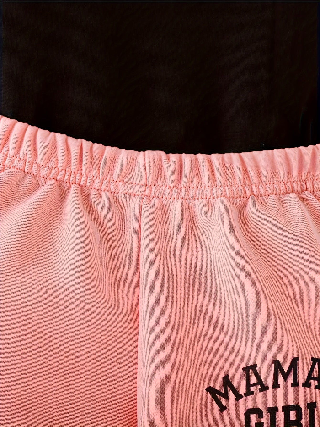3pcs Layette Set for Youngsters - "Mama's Girl" Pink Hoodie, Cami Top & Jogger Pants with Drawstring Waist, Casual Knit Fabric Outfit for Fall/Winter, Casual Wear|Playful Design|Stretchy Materia, for Outdoor, Perfect for Outdoor