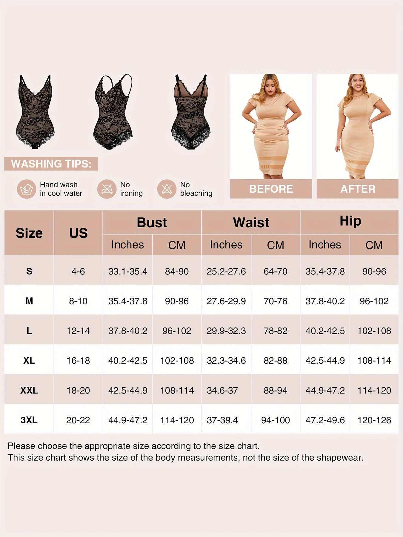 Sleeveless V-Neck Lace Bodysuit for Women, Tummy Control Shapewear Jumpsuit