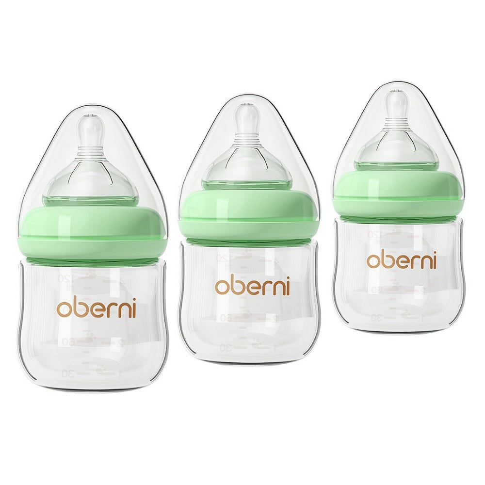 Baby Bottle - Anti-Colic Glass Oberni 4Oz