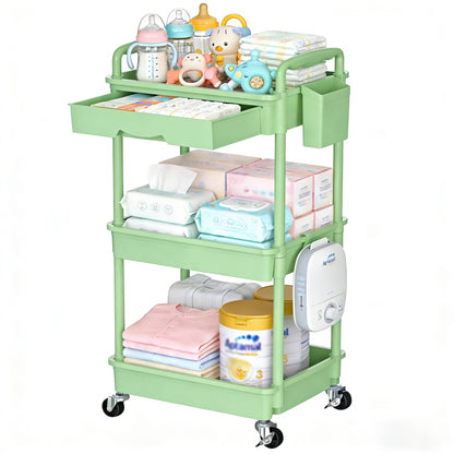 Nursery Storage Cart - Mobile 3-Tier Organizer