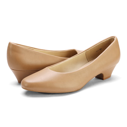 Women' Classic Mila Pumps Comfort Low Chunky Heel Pump Shoes Dress Shoes