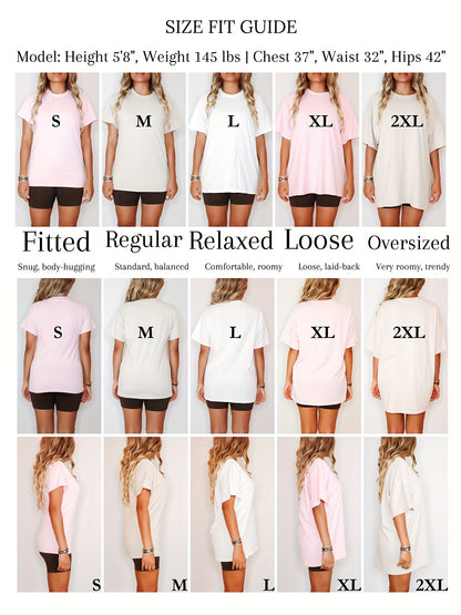5-Item Collection 100% Crew Neck Cozy And Stylish T-Shirt - Gentle, Airy, Perfect for Gifting And Everyday Wear - Women'S Essential Apparel