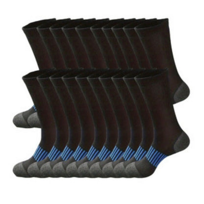 Men's Thermal Crew Socks - 40-Pair Pack